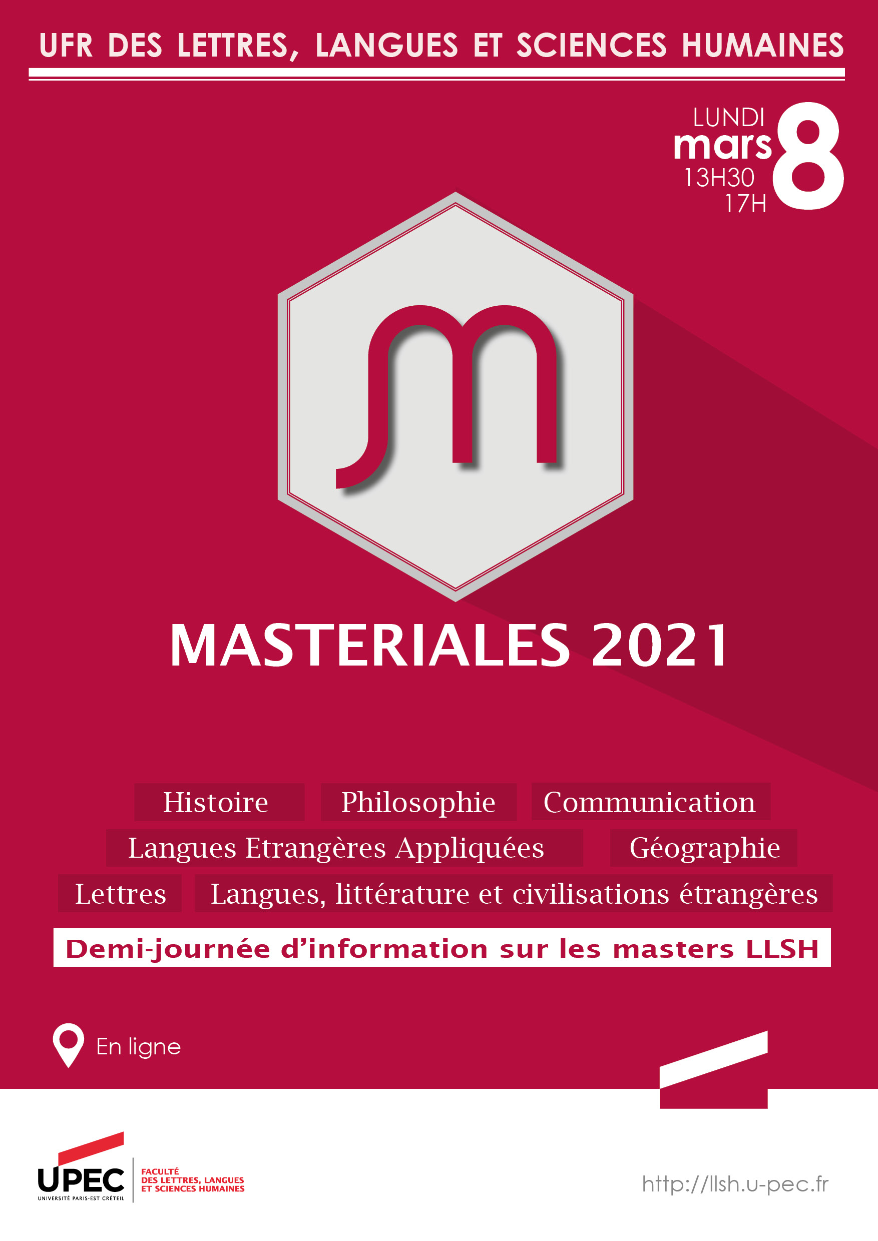 affiche masteriales 2021