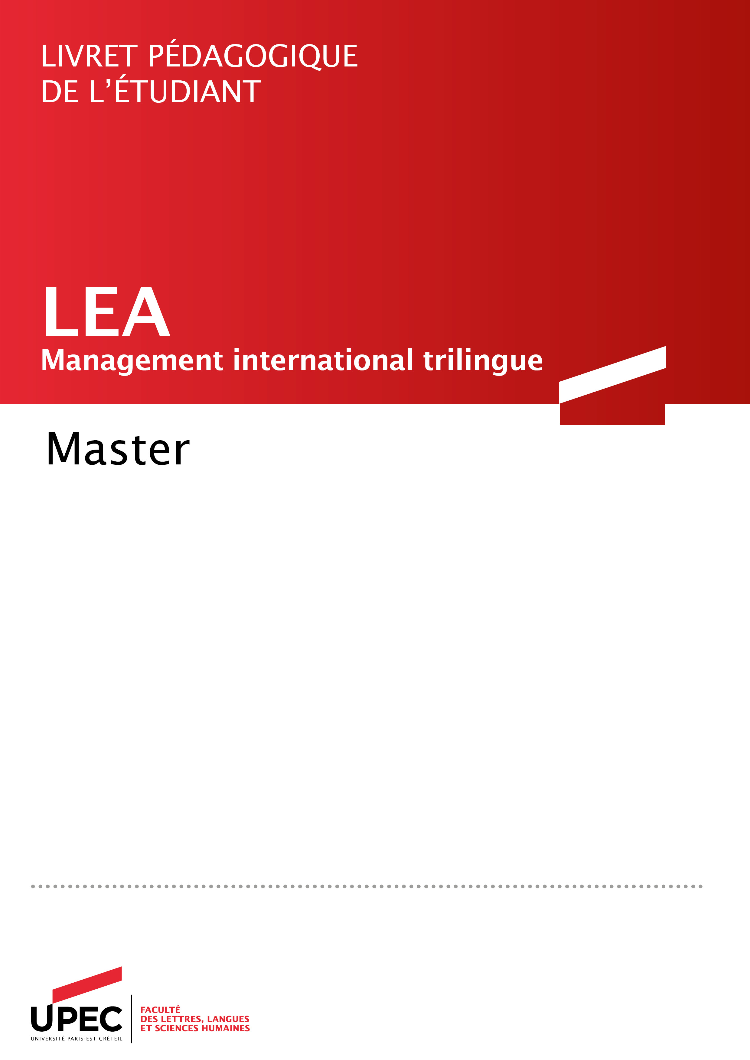 livret master 2 LEA 2020-2021