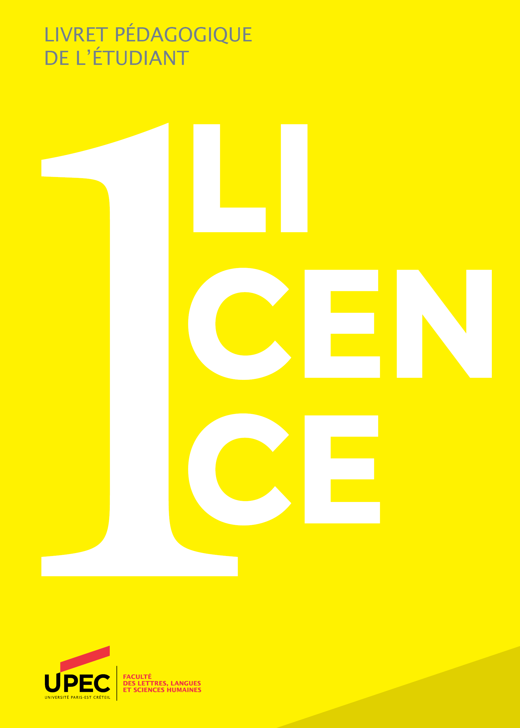 livret de licence 1