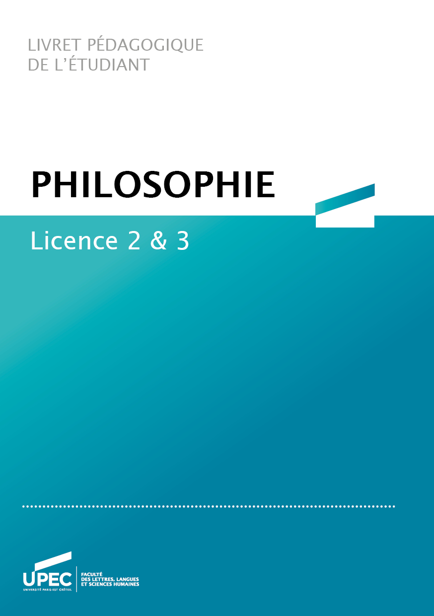 Télécharger le livret L2/L3 Philosophie 2020-2021