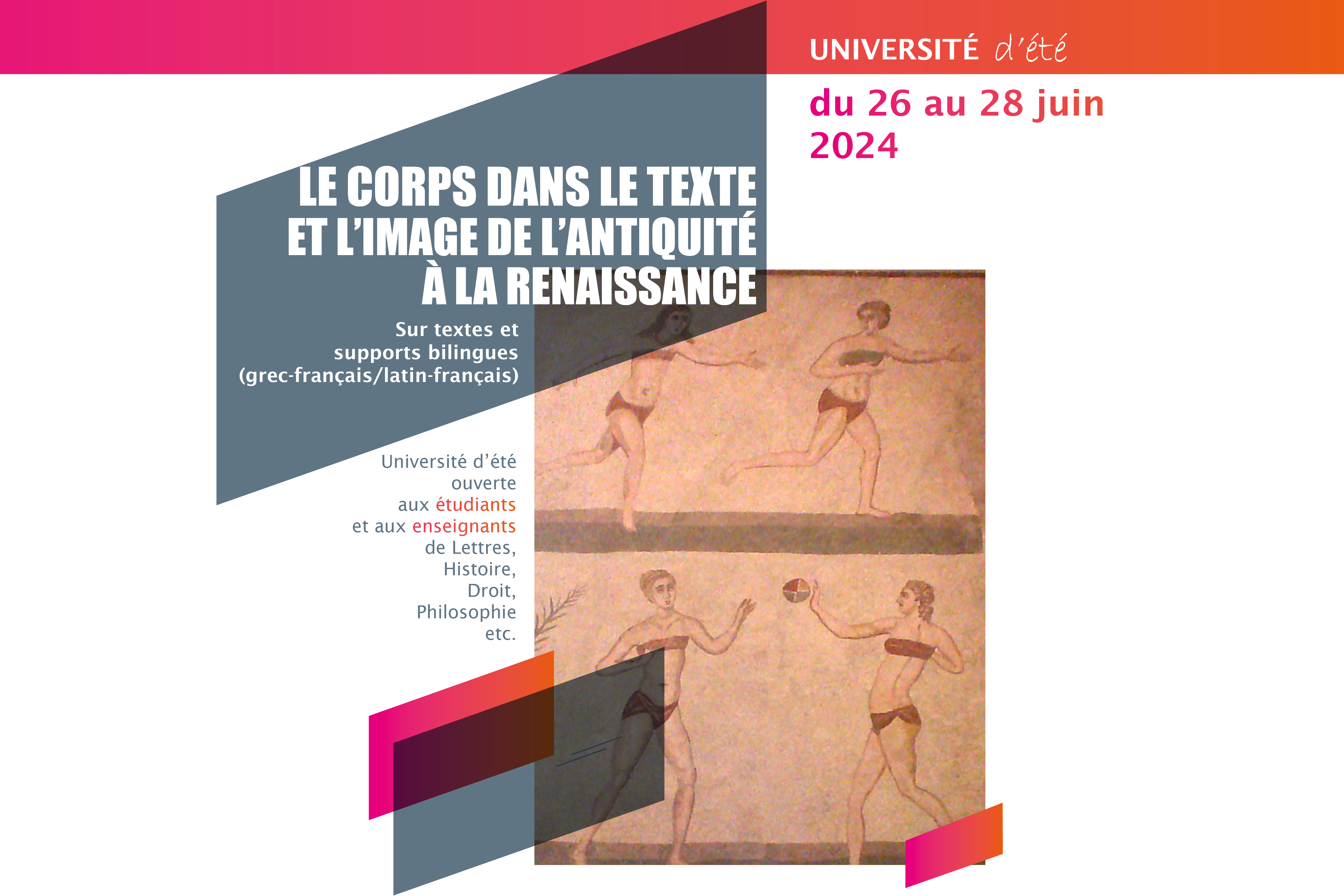 université d'été le corps dans le texte et l'image