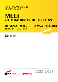 master meef allemand couverture