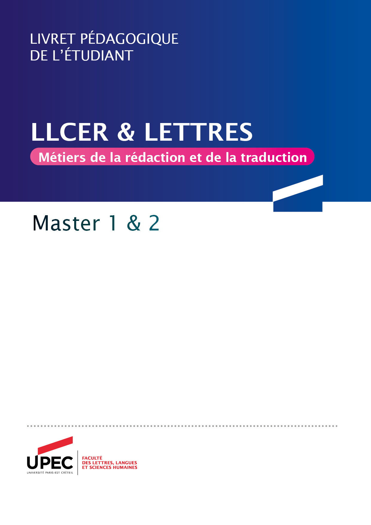 Télécharger le livret Master MRT 2020-2021