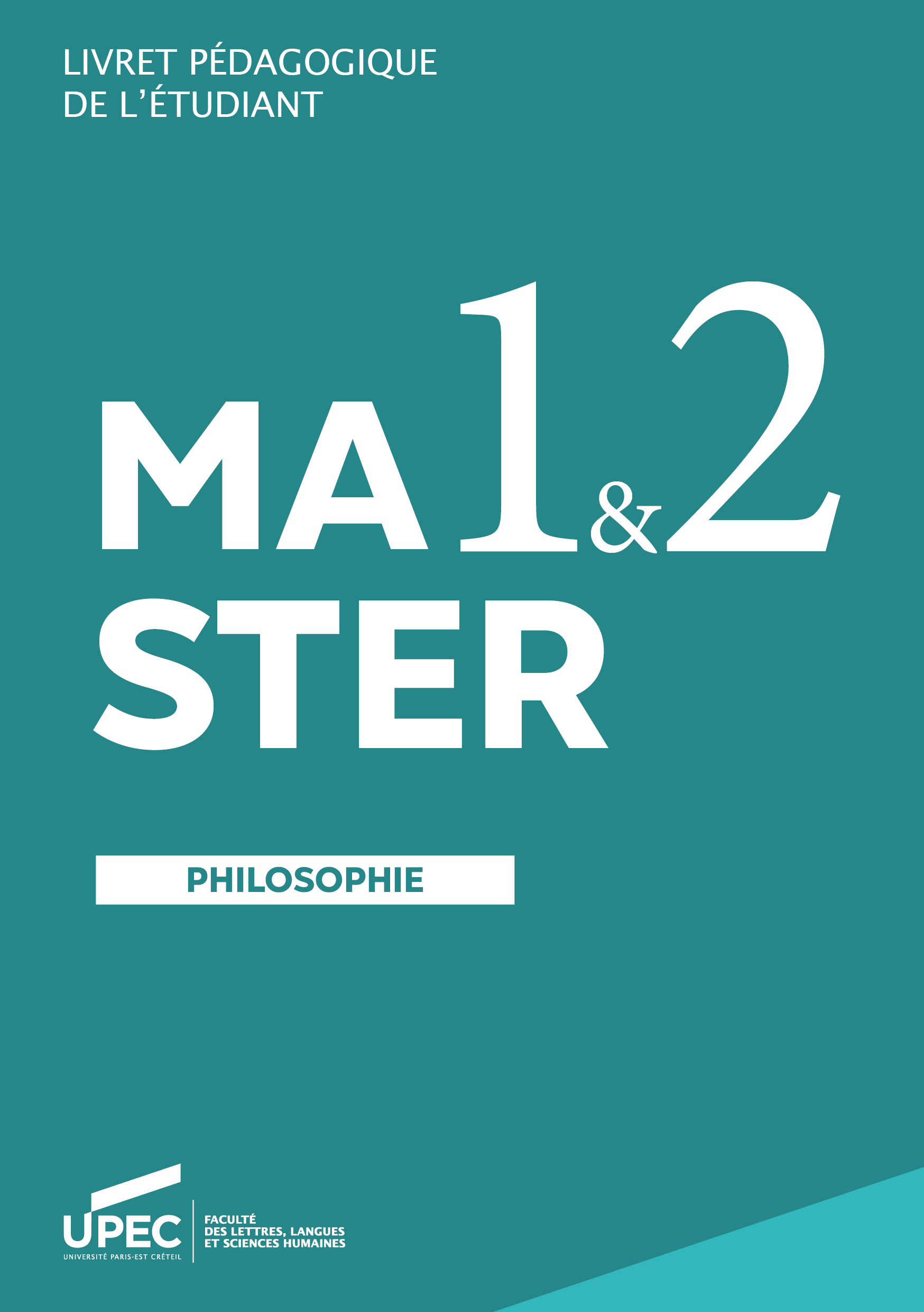 couv livret Master philosophie 2024-2025