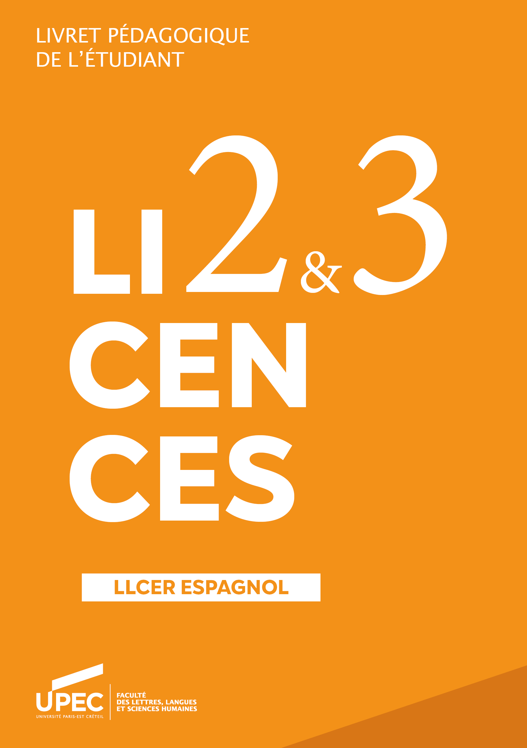 Télécharger le livret L2/L3 LLCER Espagnol 2024-2025