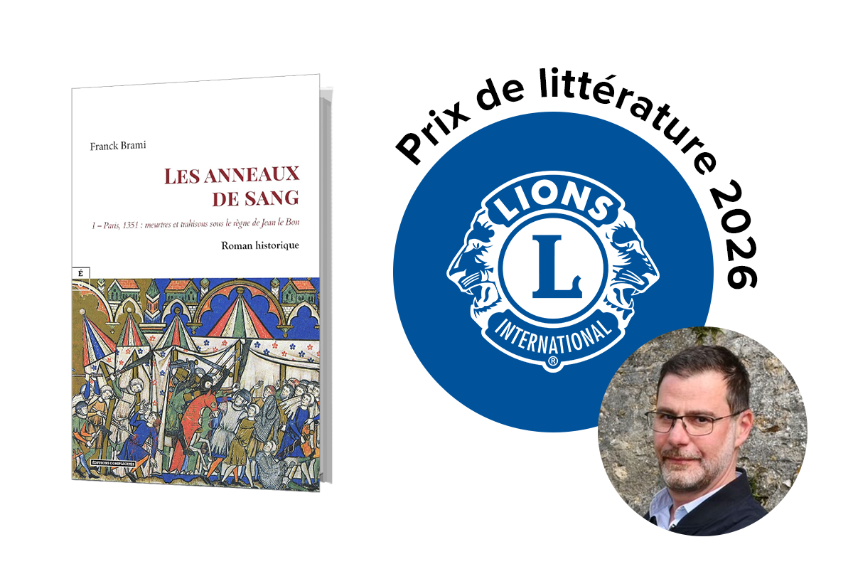 Franck Brami, lauréat du prix de littérature 2026 du Lions Club d'Ile-de-France Est