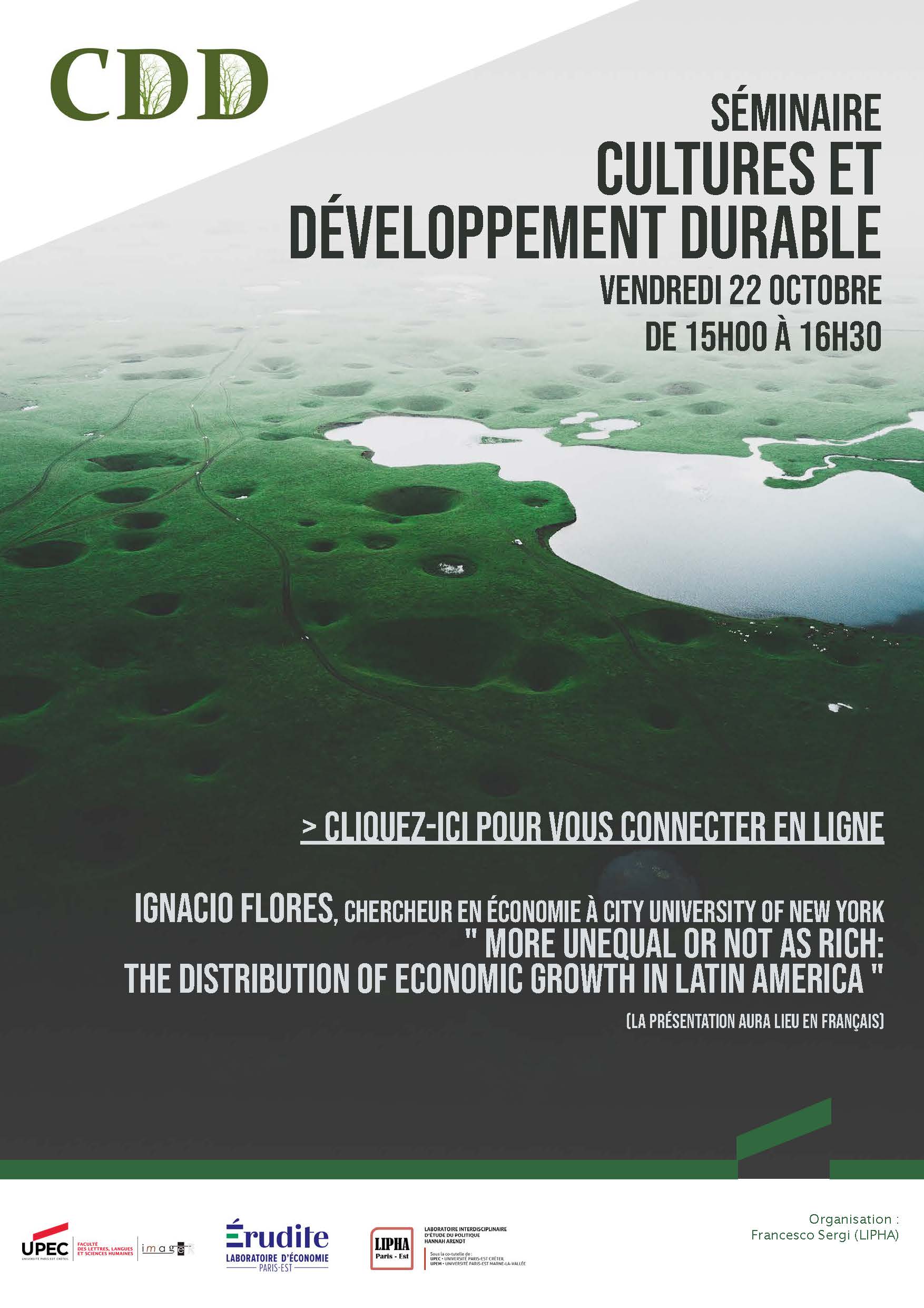 Affiche séminaire Cultures et développement durable