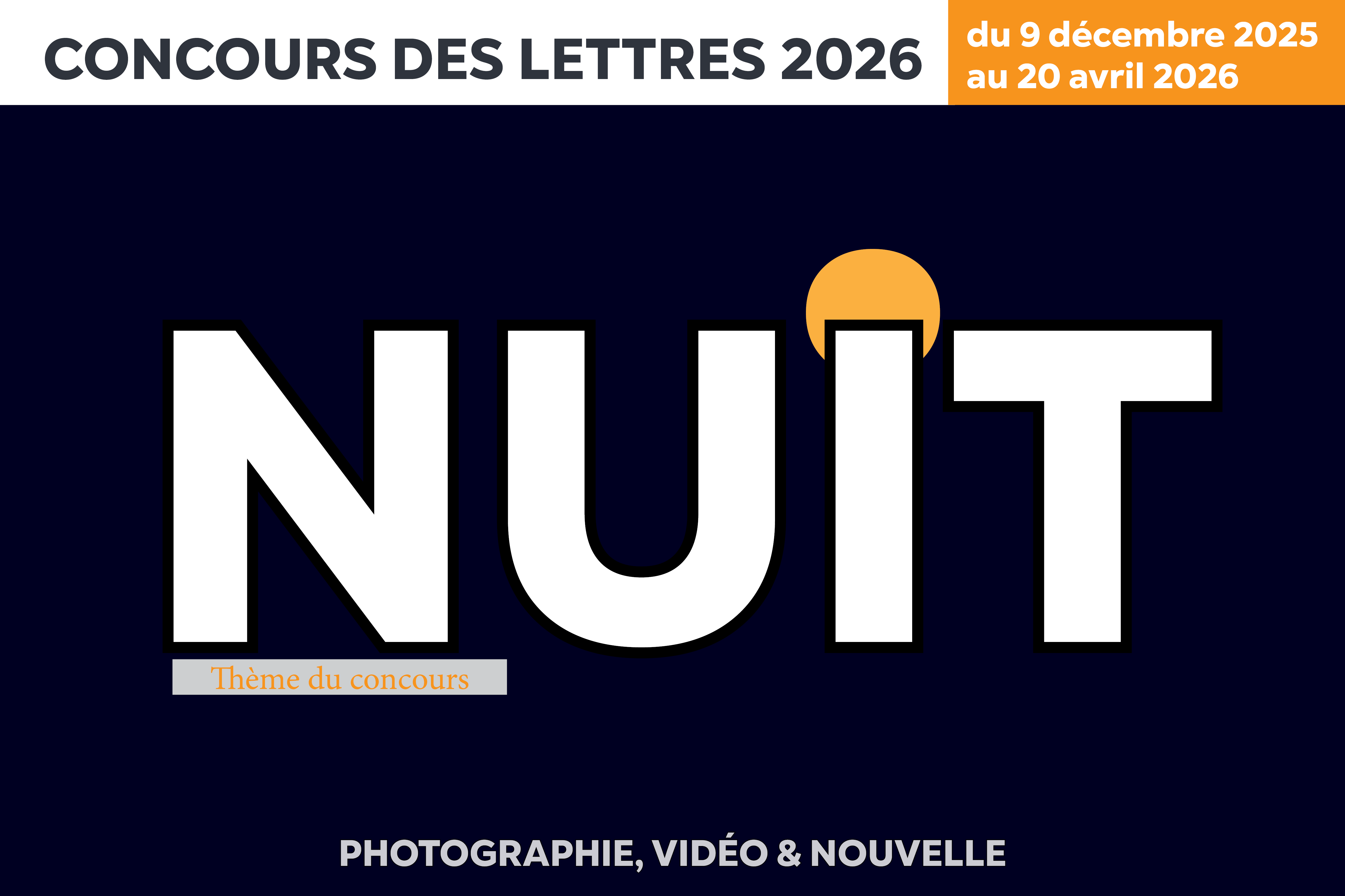 concours festival des lettres 2026